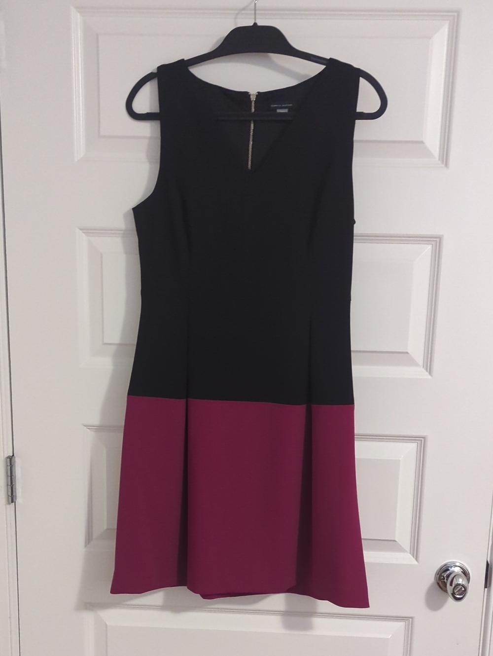 Tommy Hilfiger Black & Berry two-tone sleeveless dress